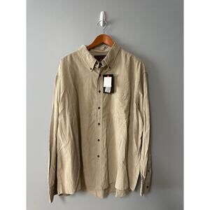NEW Mens Size 2x Classic Rugged Wear Tan Shirt